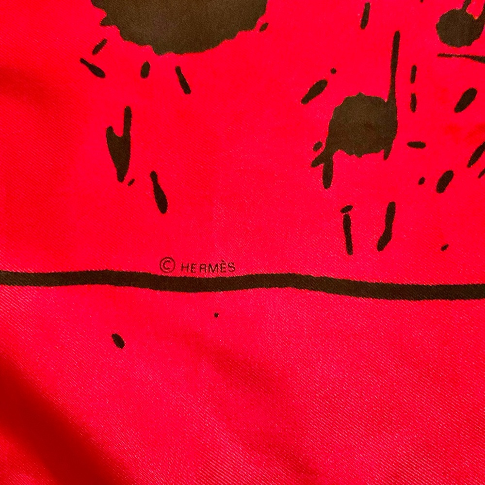 Hermes ” Cheval Surprise’ Red and black by Dimitri R with Box - Picture 12 of 17